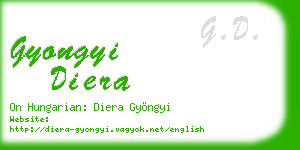 gyongyi diera business card